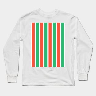 Fluminense Classic Retro Red and Green Stripes 1970 Long Sleeve T-Shirt